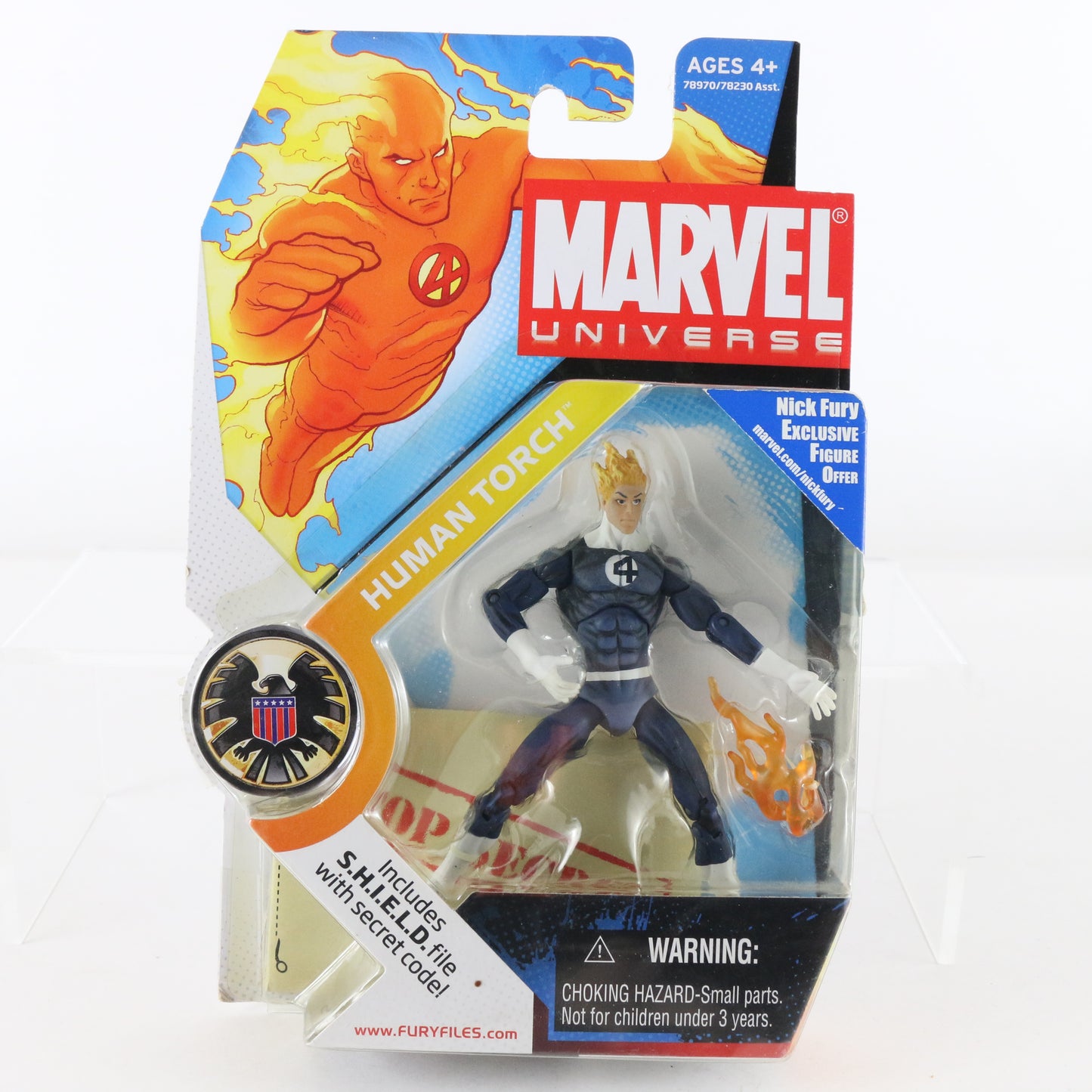 Marvel Universe 011 Human Torch 3.75" Action Figure Hasbro