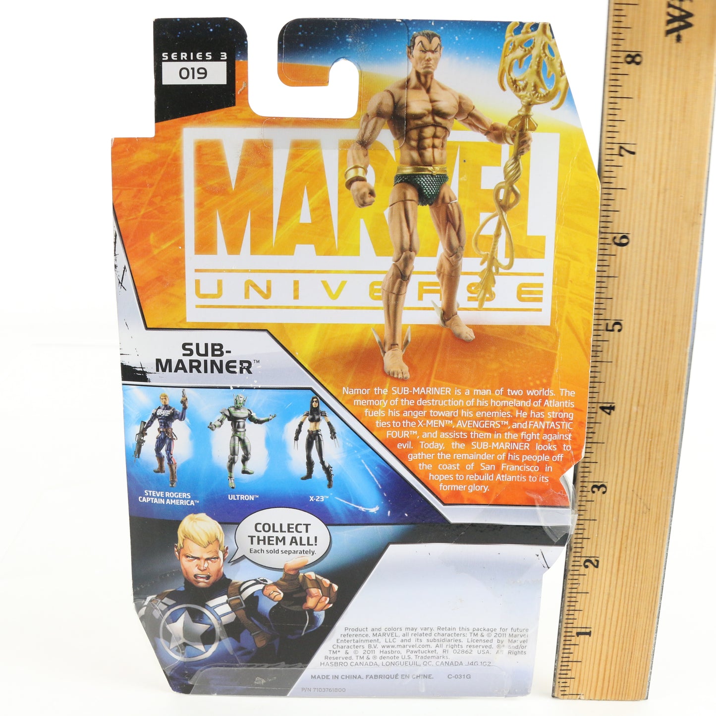 Marvel Universe Series 3 019 Sub-Mariner Hasbro 3.75" Action Figure