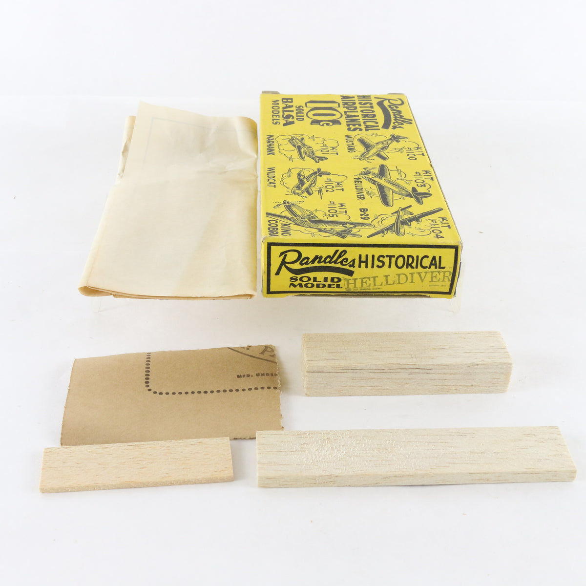 Helldiver Dive Bomber Randle's Historical Airplanes Balsa Wood Kit