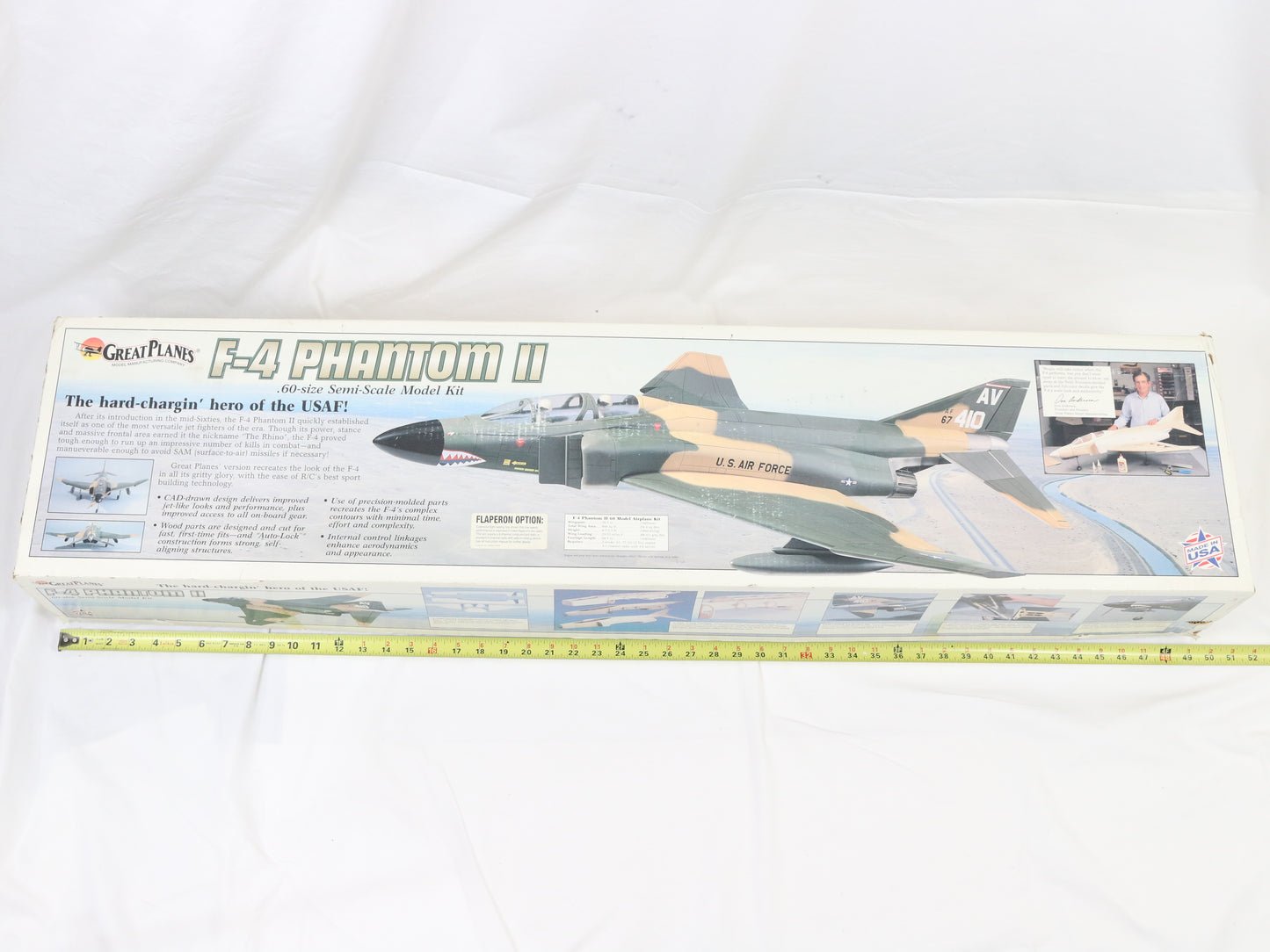 Great Planes F-4 Phantom II USA .60 Size 58.5" Wingspan Wood RC Kit