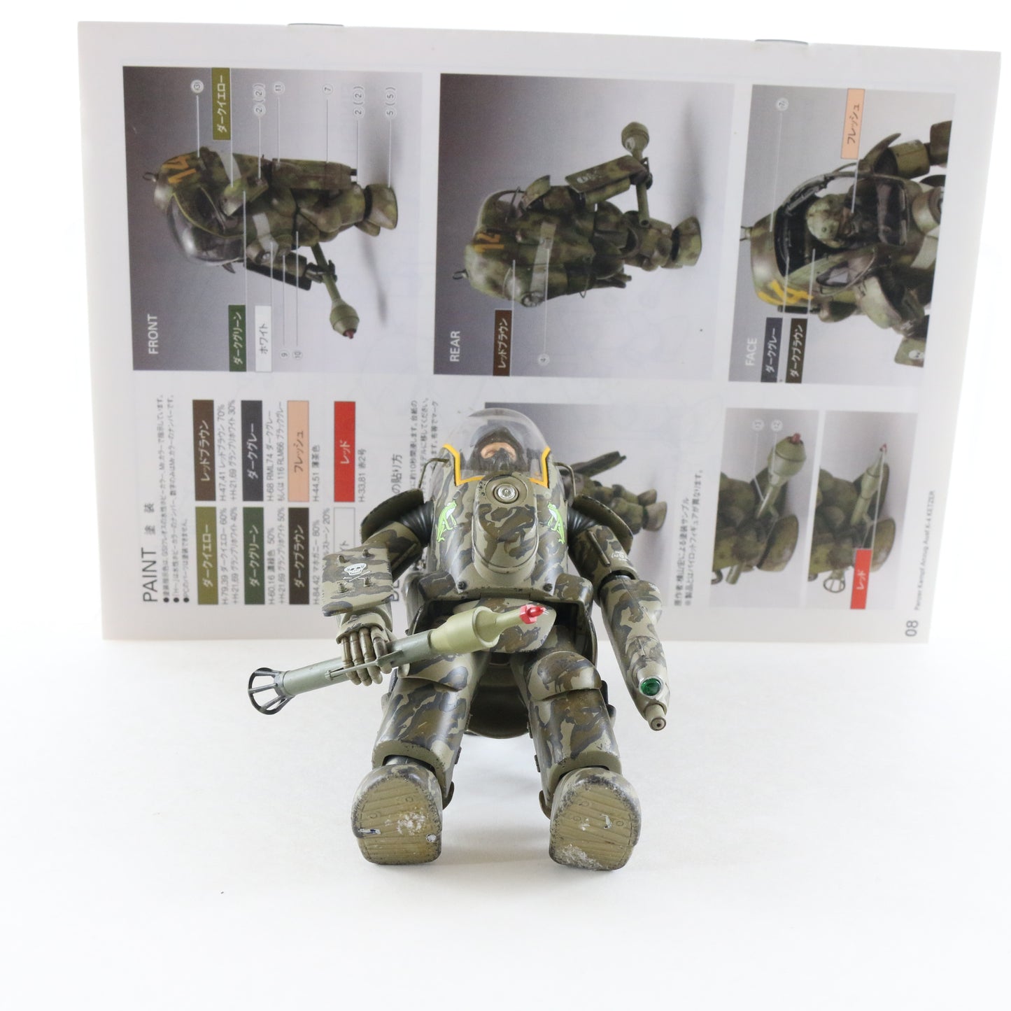 Maschinen Krieger Ma.k. Zbv3000 Ketzer Panzer Kampf Anzug Auf K-4 1:20 PRO Built
