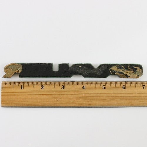 Vintage 1980s Chevrolet Cavalier Black & Silver Nameplate Emblem Badge 7"