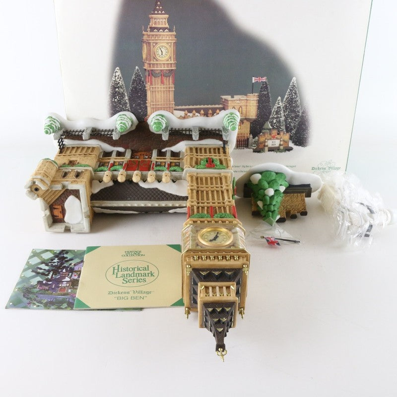 Dept 56 Dickens Village Big Ben Working Clock Christmas Landmark 58341