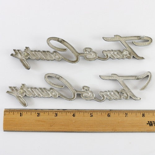 Lot Of 2 Vintage 1970s Town & Country Chrysler Nameplate Emblem Badges 1960s-70s