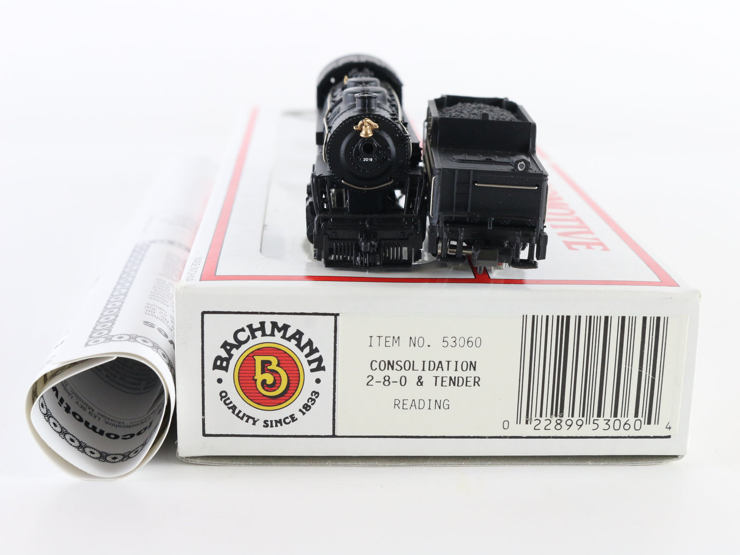 Bachmann N Reading 2019 2-8-0 Consolidation Steam Loco and Tender