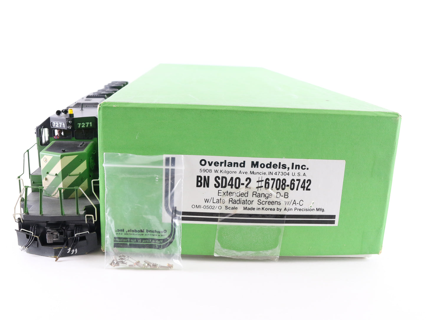 Overland Models O BN 7271 SD40-2 Weathered Brass Diesel Loco OMI-0502