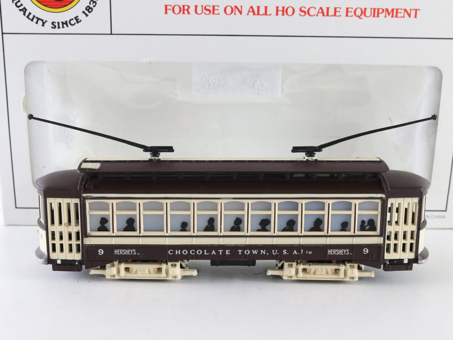Bachmann HO Hersheys Chocolate Town 9 Illuminated Brill Trolley
