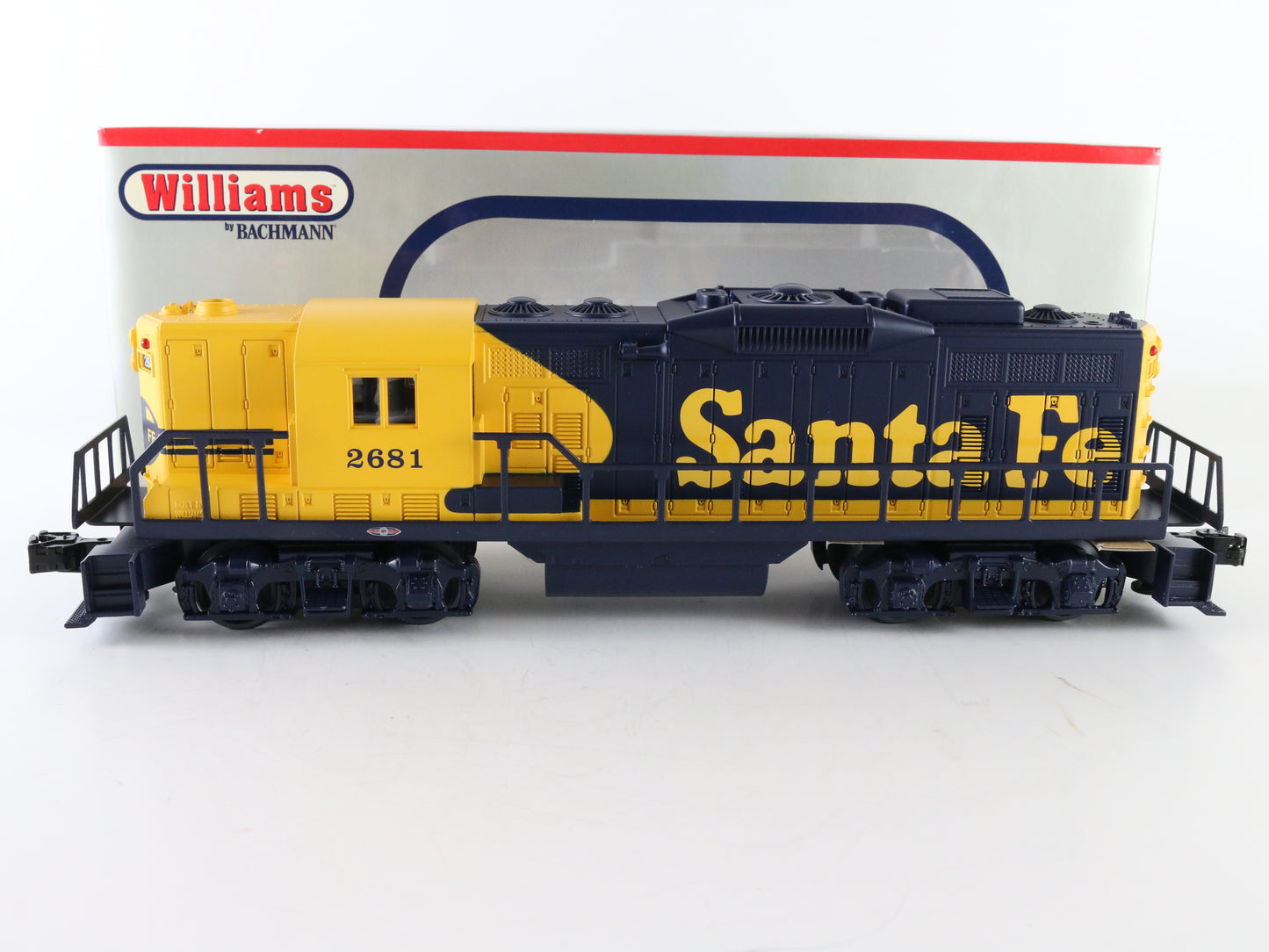 Williams O Santa Fe 2681 Blue Yellow GP9 Diesel Locomotive
