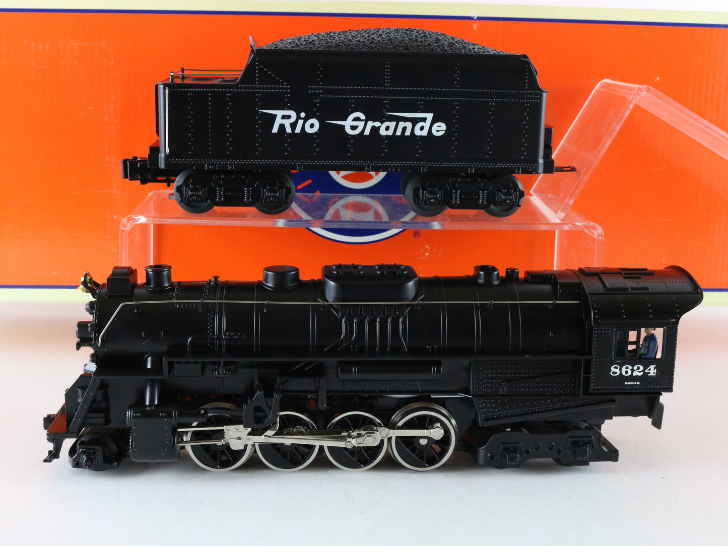 Lionel O 6-38624 Rio Grande 2-8-4 Berkshire Jr Steam Locomotive & Tender