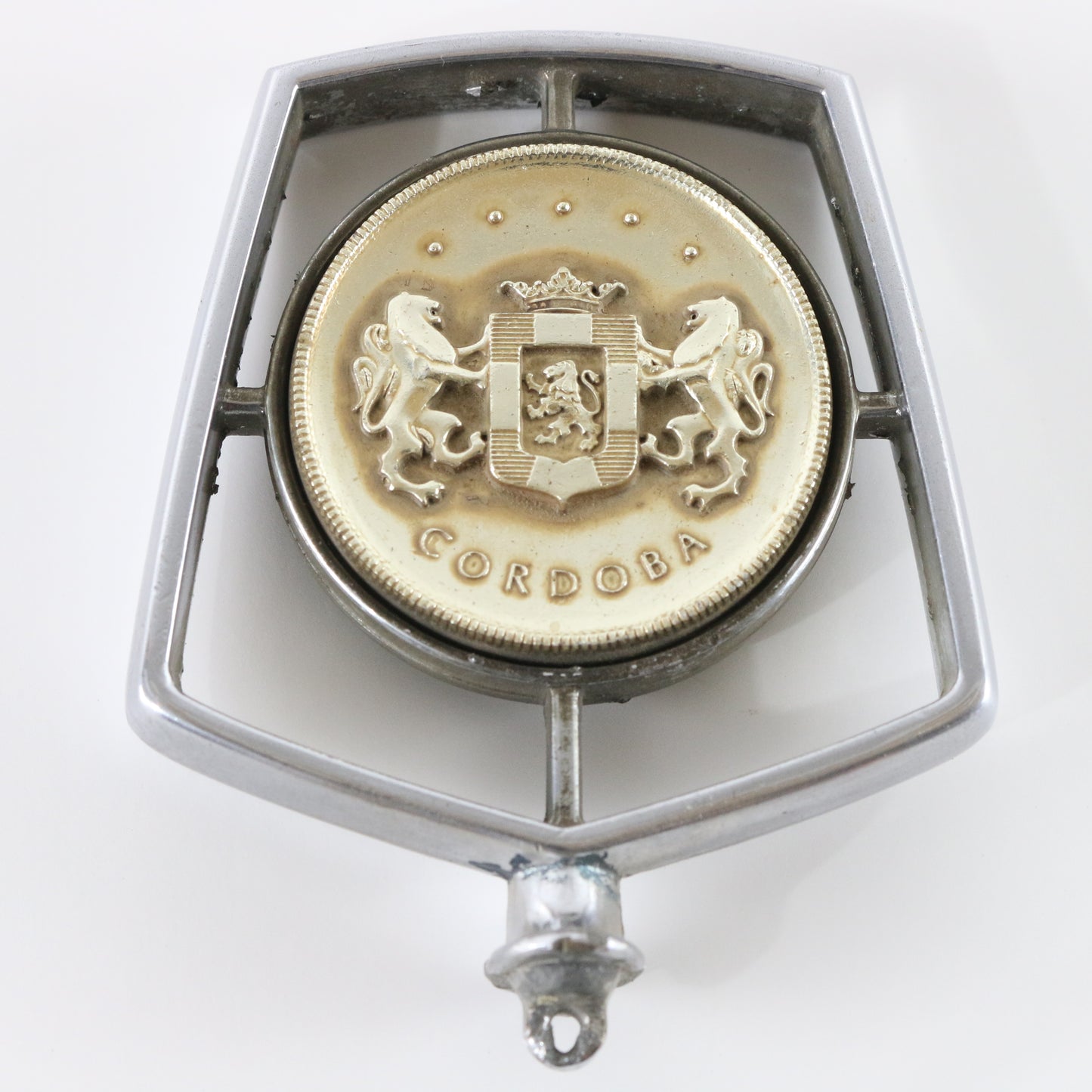 Vintage 1970s Chrysler Cordoba Hood Emblem Ornament with Lions