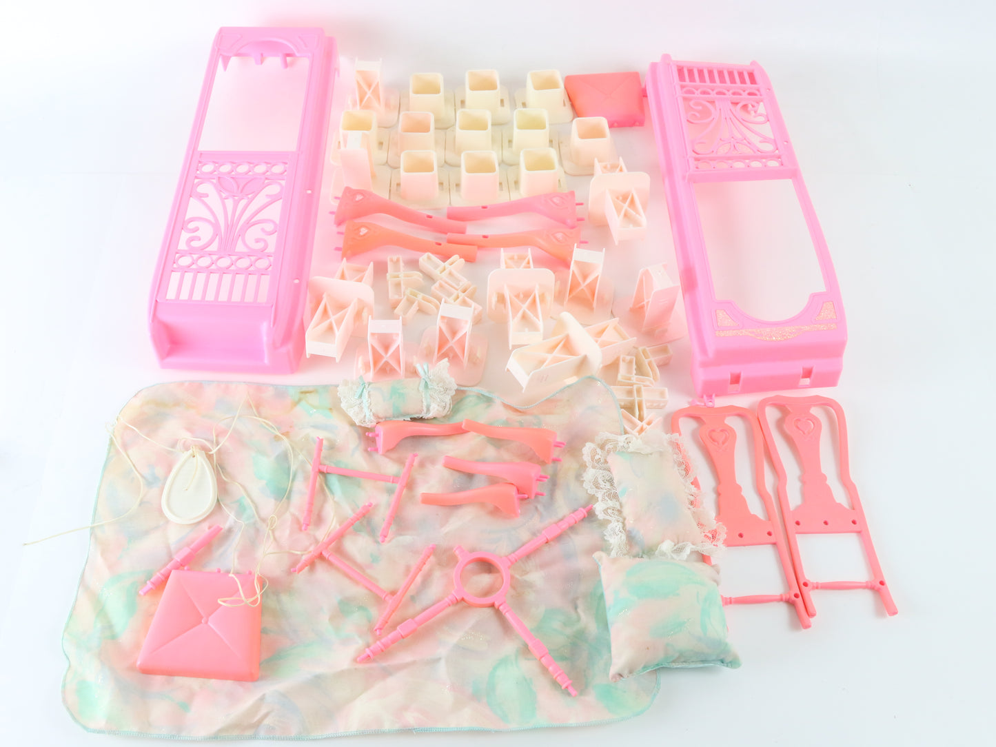 Barbie Magic Sounds House Pink Sparkles Furniture Set Mattel 2464 1991 in Box