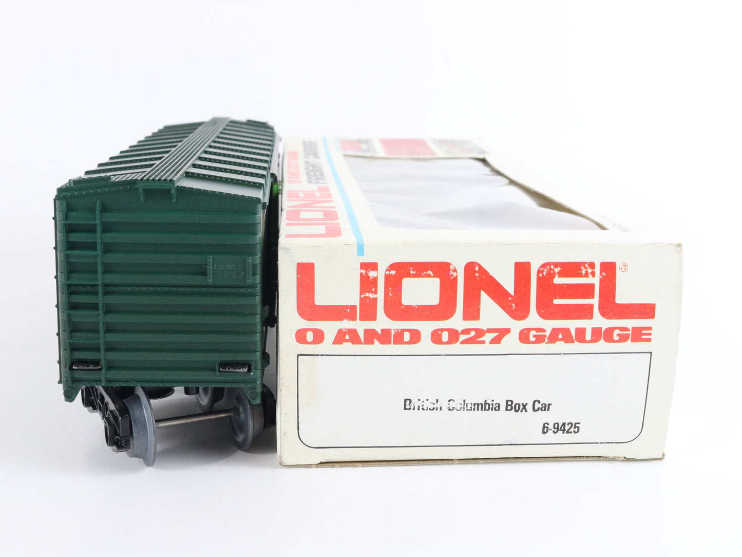 British Columbia Railway BCIT 9425 Box Car Model Train Lionel O 6-9425 detailed freight car collectible