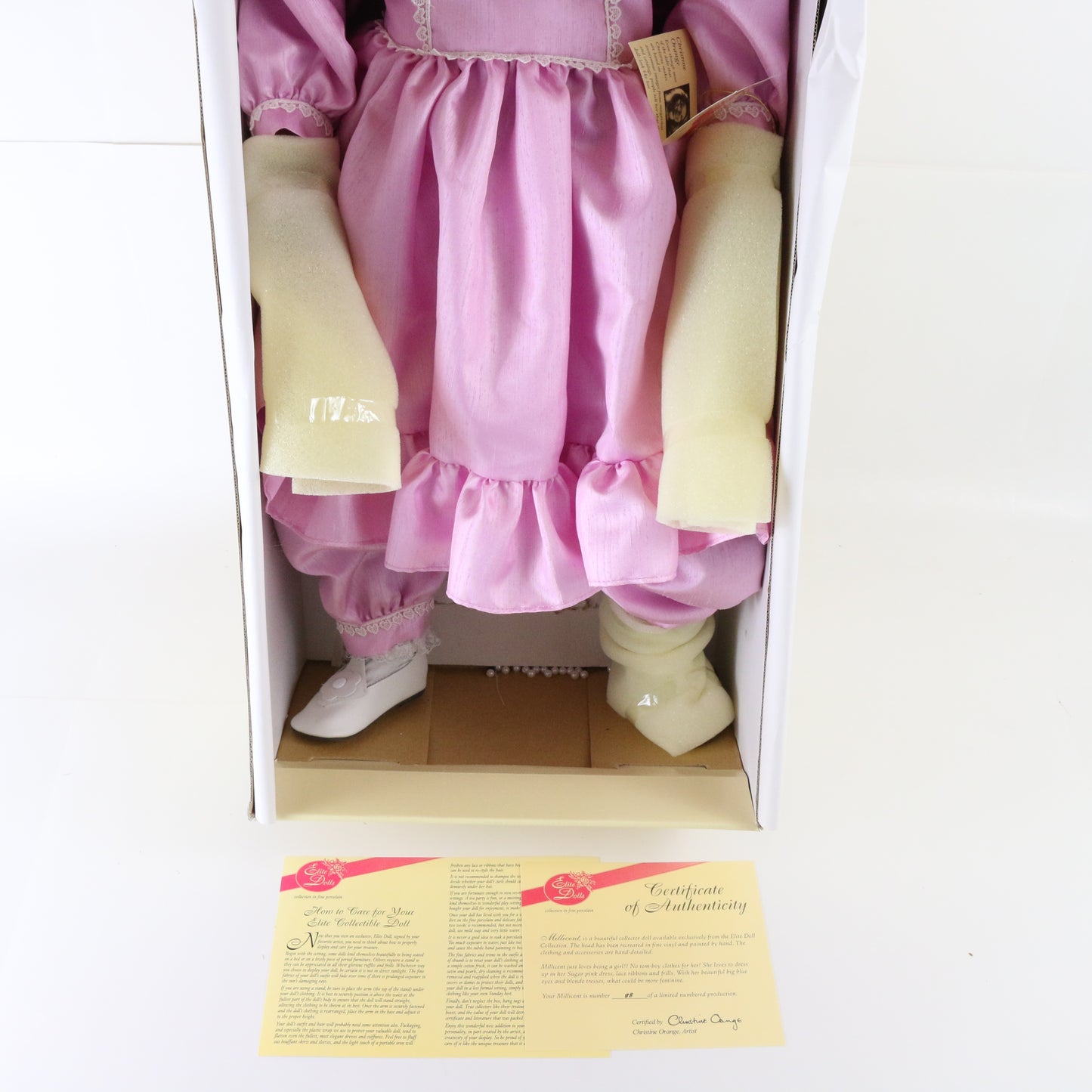 Millicent Christine Orange Elite Large 29" Vinyl Doll Limited Edition #88