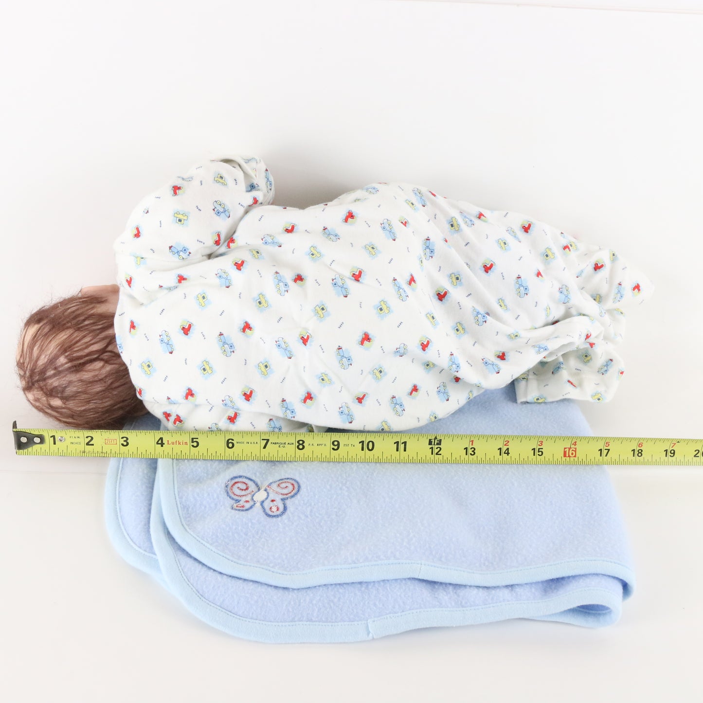 Hugs & Kisses Baby In Blue Sheila Michael Masterpiece 16" Silicon Doll 746/1500