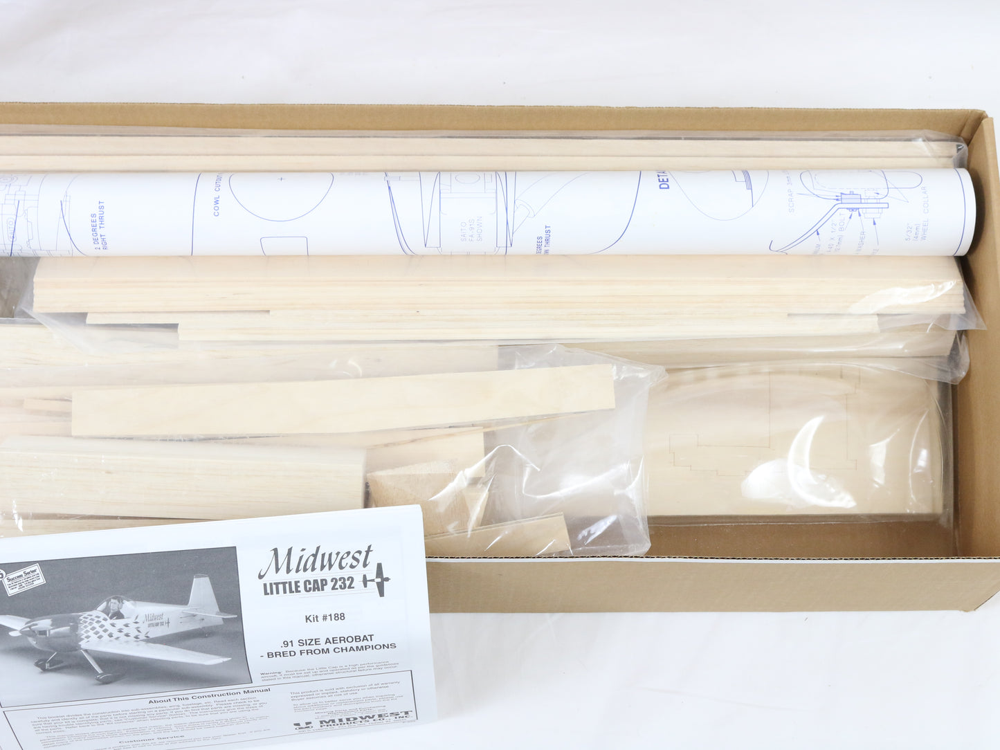 Midwest Products Little Cap 232 .91 21% Scale 62" Wingspan RC Plane Kit