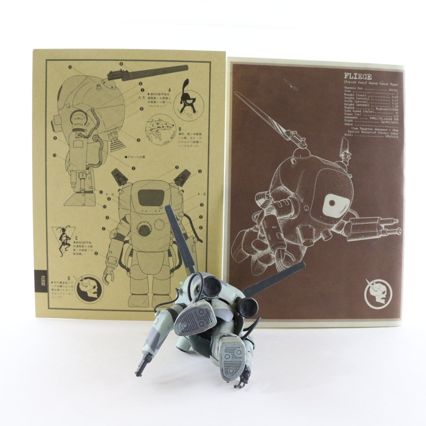 Fliege Panzer Kampf Anzug Space Type SF3D Nitto 1/20 Built Ptd Maschinen Krieger