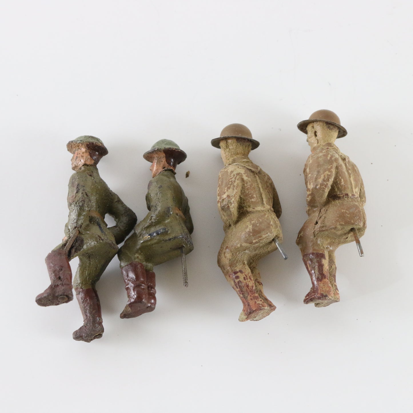 Lineol Hausser painted composite soldiers set sitting and riding figures