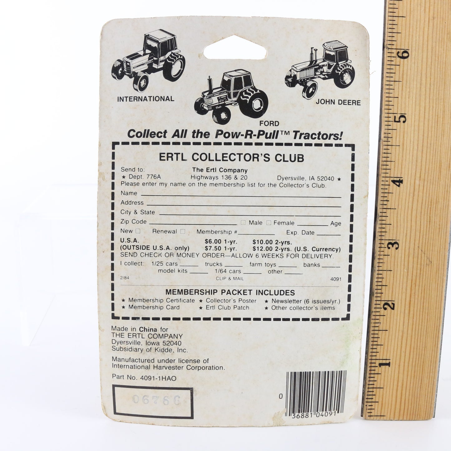ERTL 1:64 Pow-R-Pull International Harvester 5488 Diecast Tractor 4091