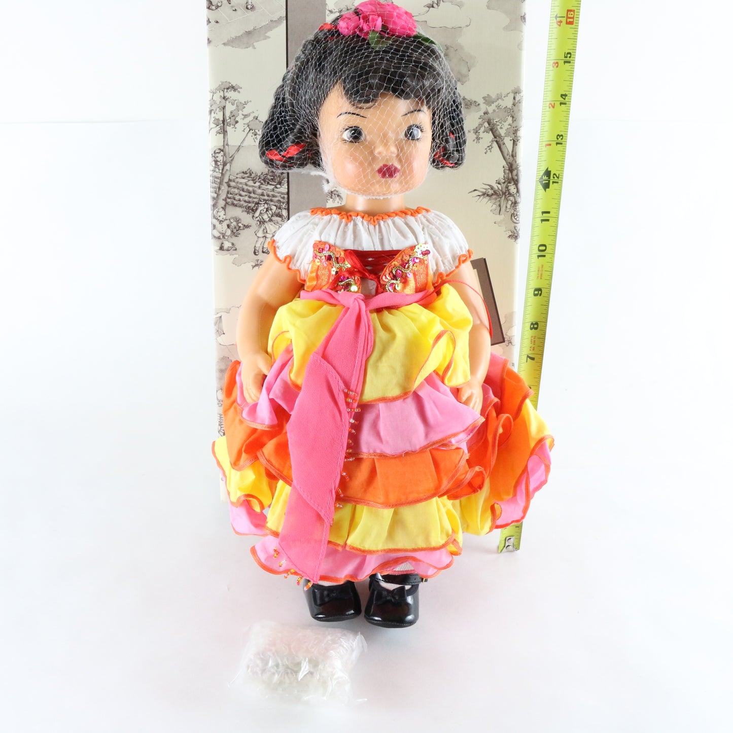 Terri Lee La Chica Folklorica 16" Spanish Vinyl Doll 90021 308/500 W/ Extras