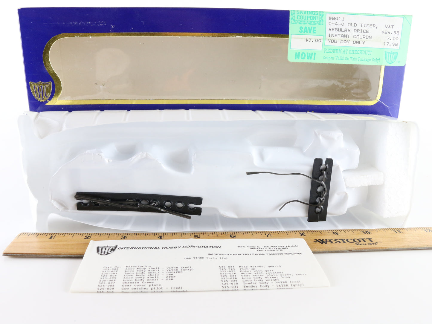 IHC HO Virginia Truckee V&TRR 8 0-4-0 Steam Locomotive