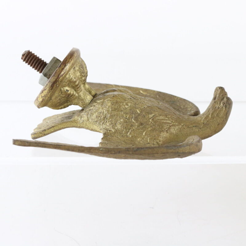 Vintage Bronze Metal Gilt Eagle Flag Pole Topper