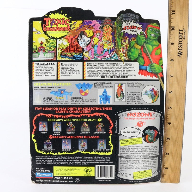 Toxic Crusaders Nozone Vintage 1991 Playmates Unopened Unpunched