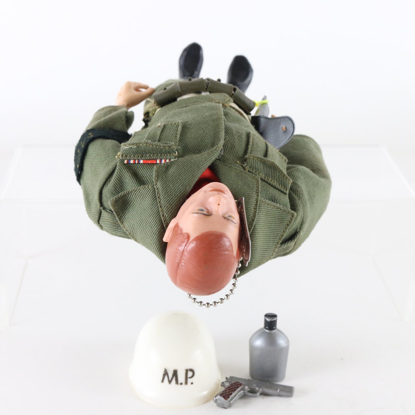 USA MADE 1964 Hasbro Gi Joe Military Police 12" Figure W/ Helmet & More