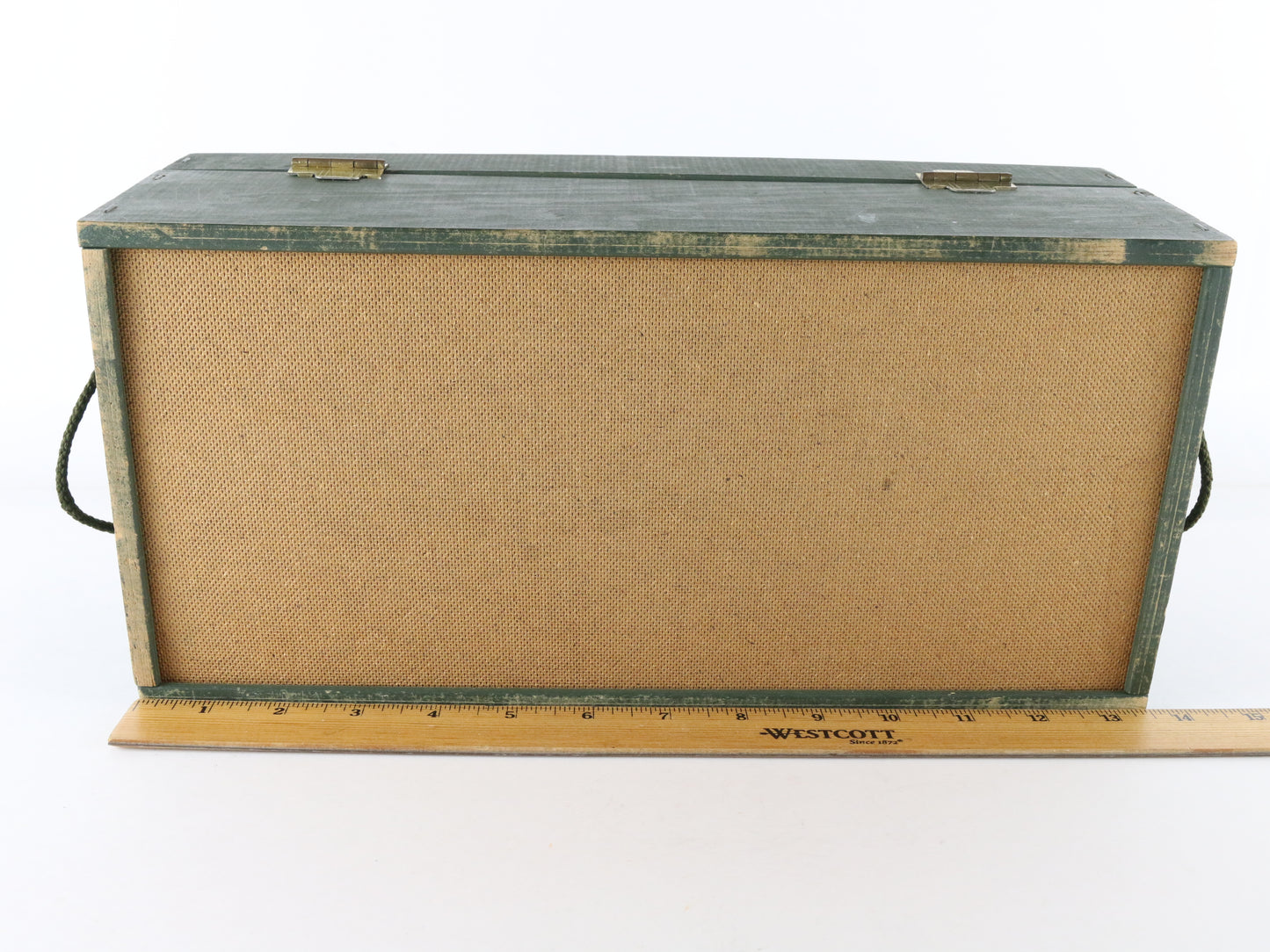 1960s Hasbro Gi Joe Wooden Military Footlocker Case W/ Tray