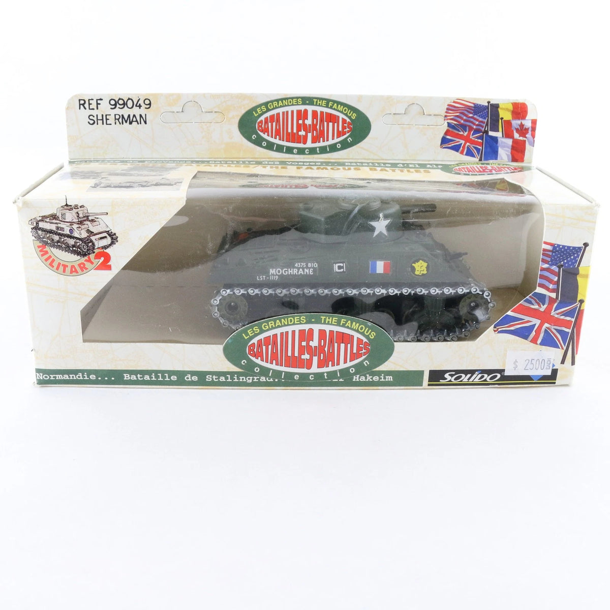M4 Sherman Tank Famous Battles Solido 1:43 99049 Metal Military Model