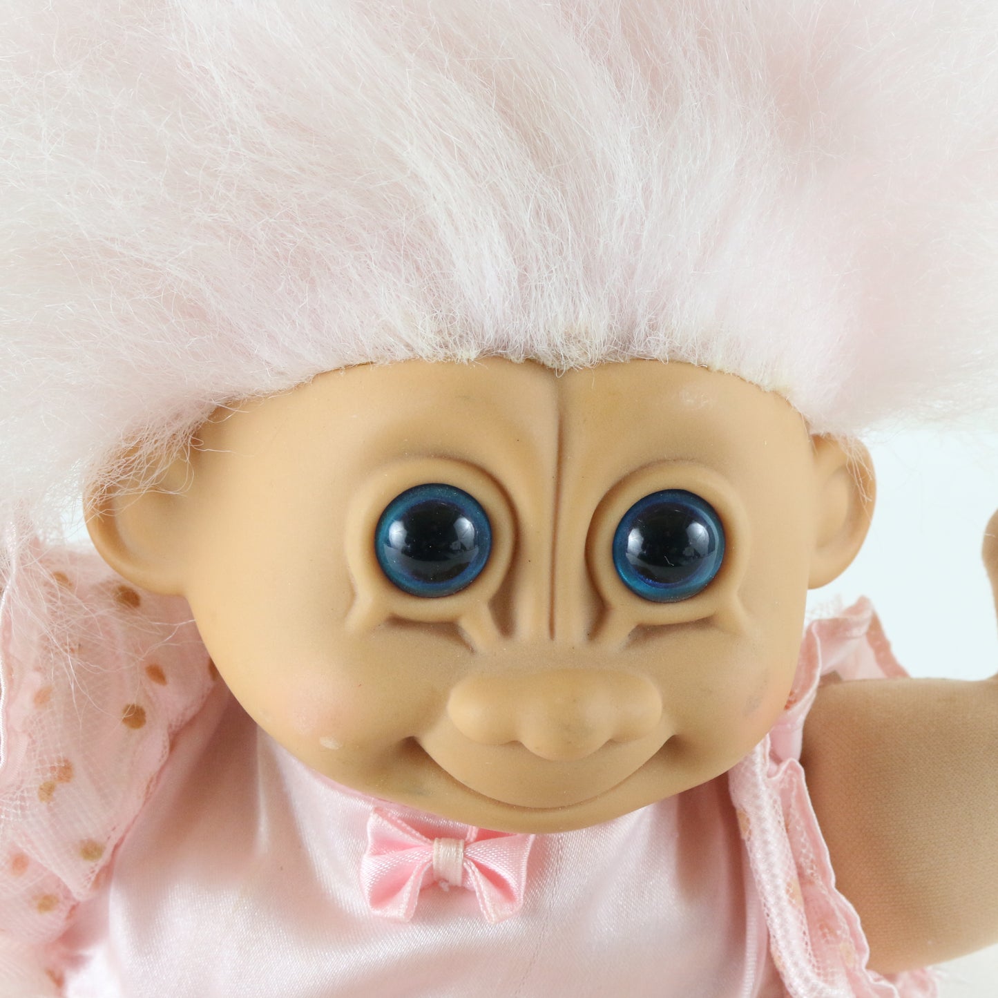 Troll Pink Ballerina Fabric & Vinyl 12" Doll Russ Berrie & Co 2324