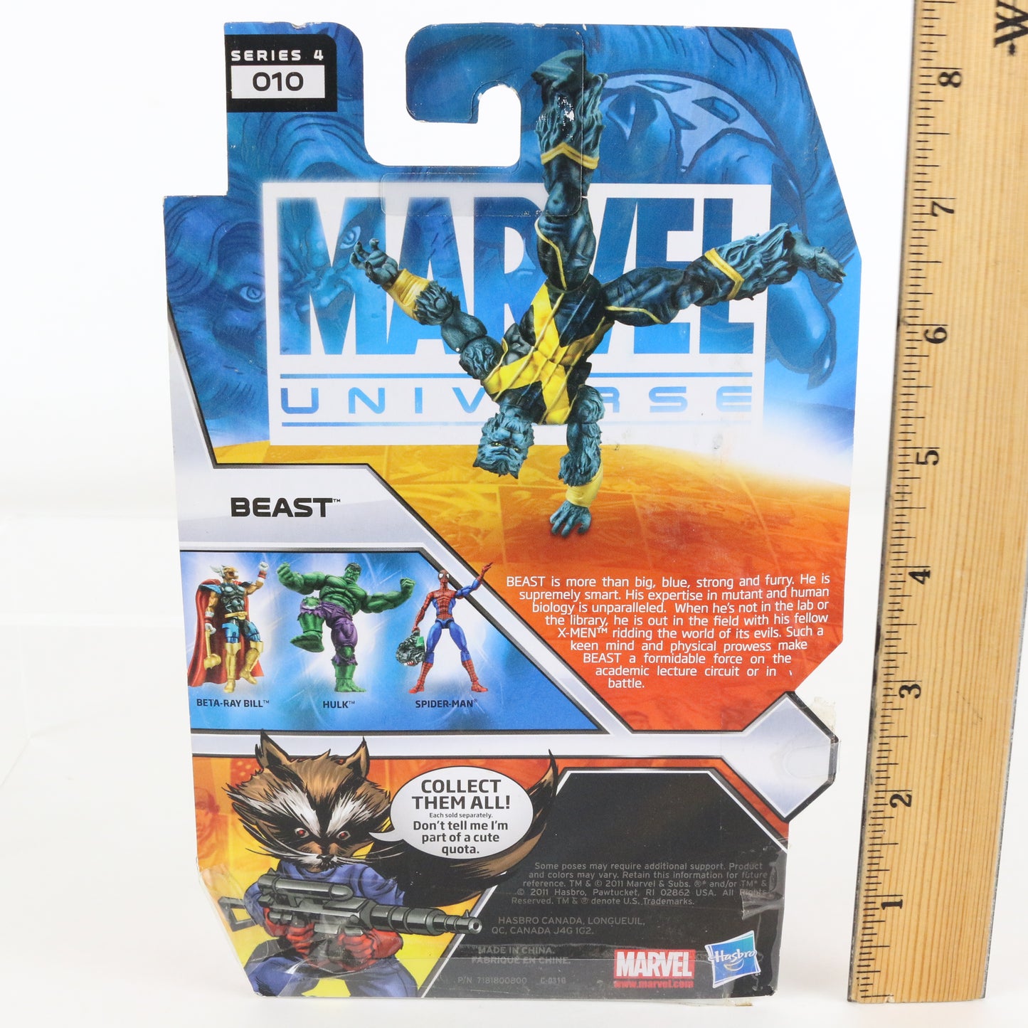 Marvel Universe Series 4 010 Beast 3.75" Action Figure Hasbro
