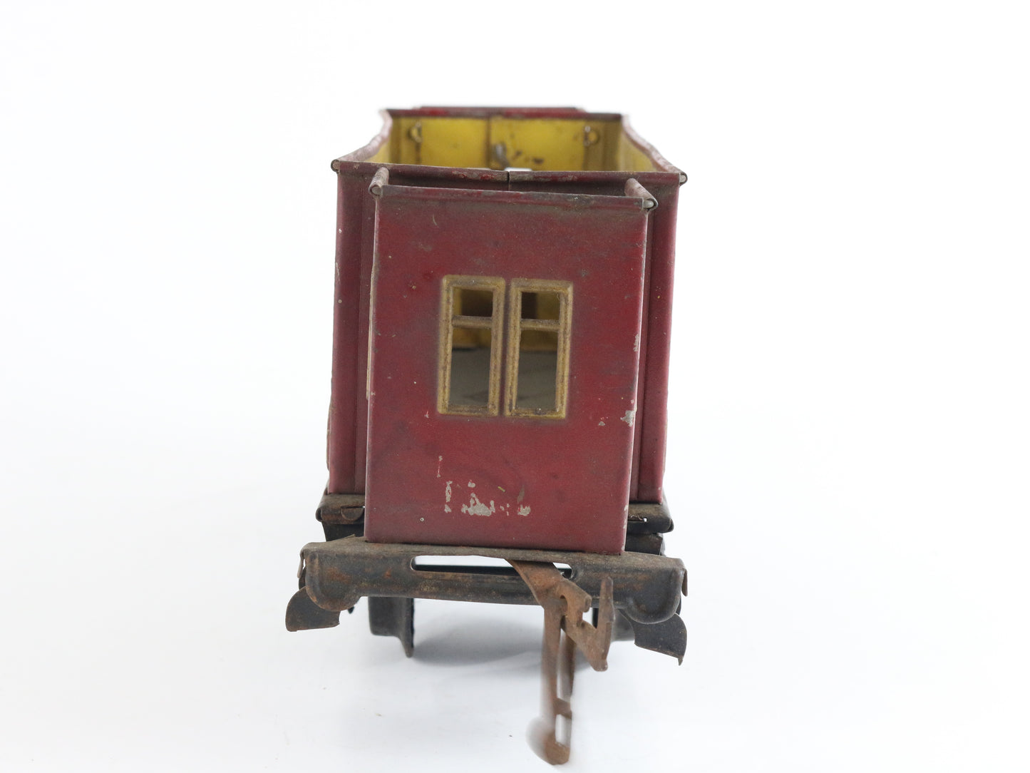 Bing GBN O Prewar Red 1st Class Passenger Coach Car Model Train antique tin litho passenger car rare find