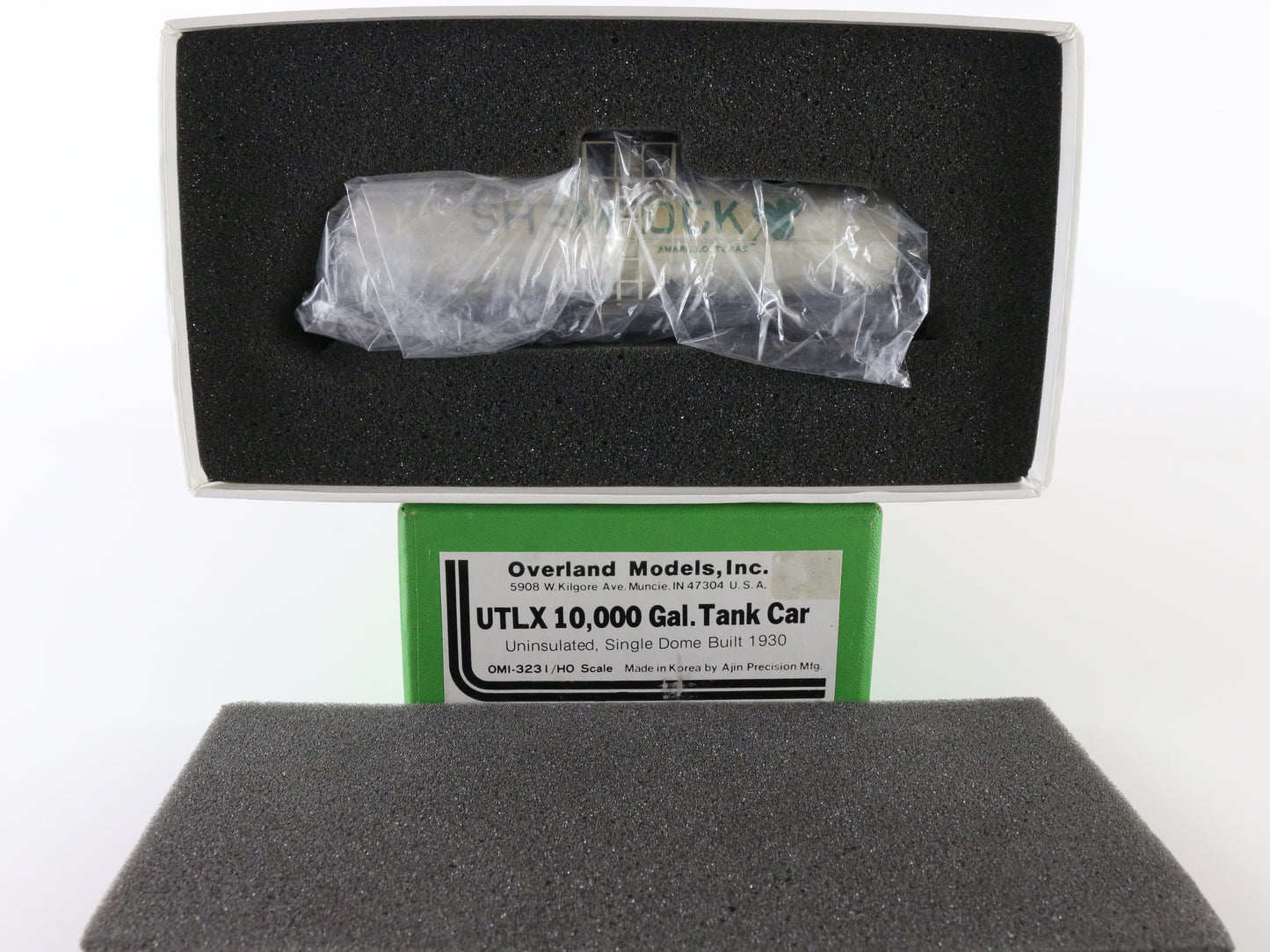 Overland Models HO UTLX Shamrock 10,000 Gal Tank Car OMI-3231 Custom Painted Brass
