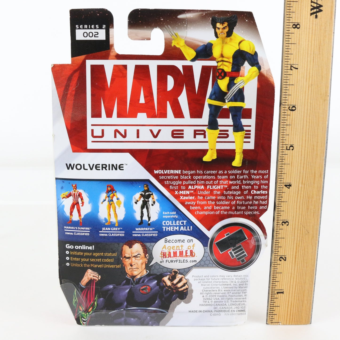 Marvel Universe Series 2 002 Wolverine Xmen 3.75" Action Figure Hasbro