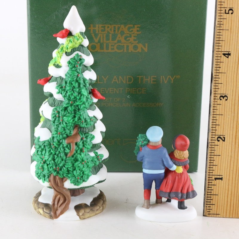 Dept 56 Heritage Village Set Of 2 Holly & The Ivy 1997 Event Christmas 56100