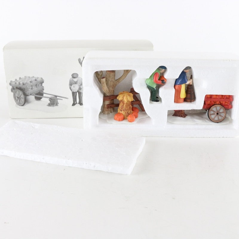 Dept 56 Heritage Village Harvest Time Set Of 4 Porcelain Christmas 5941-2