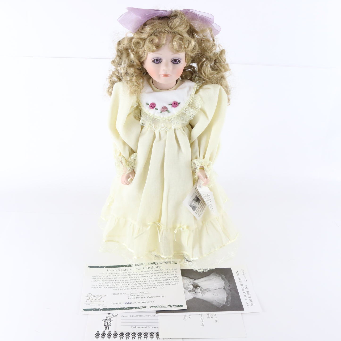 Brenna Jamie Englert Designer Guild Large 17" Porcelain Doll 604/2000