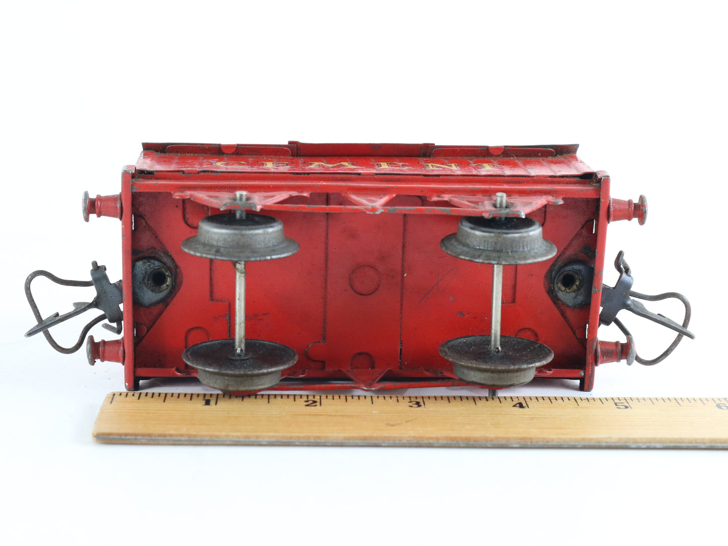 LMS Red Cement Wagon Model Train Hornby Meccano O Model Train 1930s classic British freight rolling stock