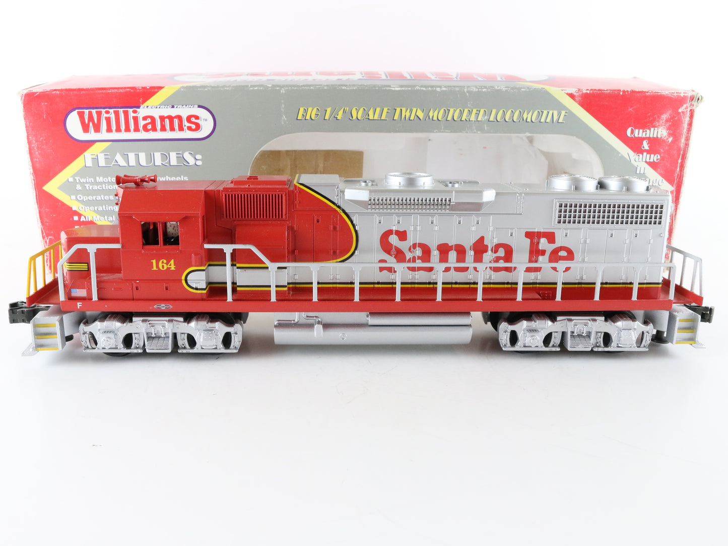 Williams O GP3828 Santa Fe 164 GP38 Dummy Warbonnet Diesel Locomotive