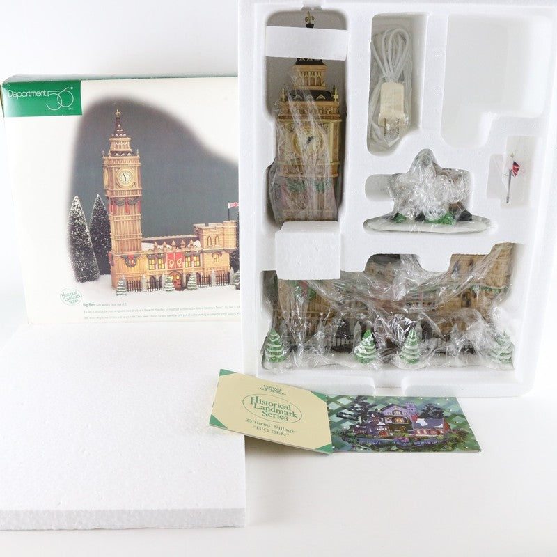 Dept 56 Dickens Village Big Ben Working Clock Christmas Landmark 58341