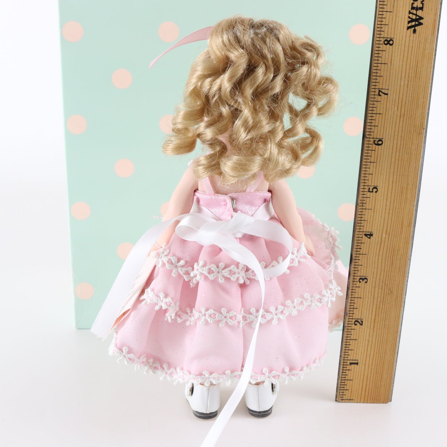 Happy Birthday Blonde Madame Alexander Pink Dress Girl Doll 8" Mx35925