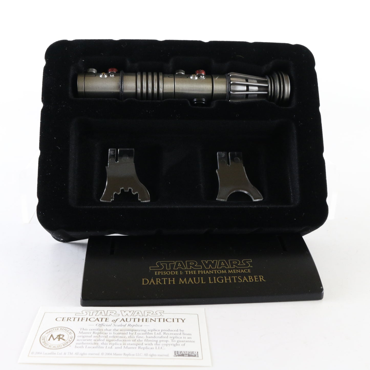 Star Wars Darth Maul Battle Damaged Lightsaber .45 Master Replicas UNUSED
