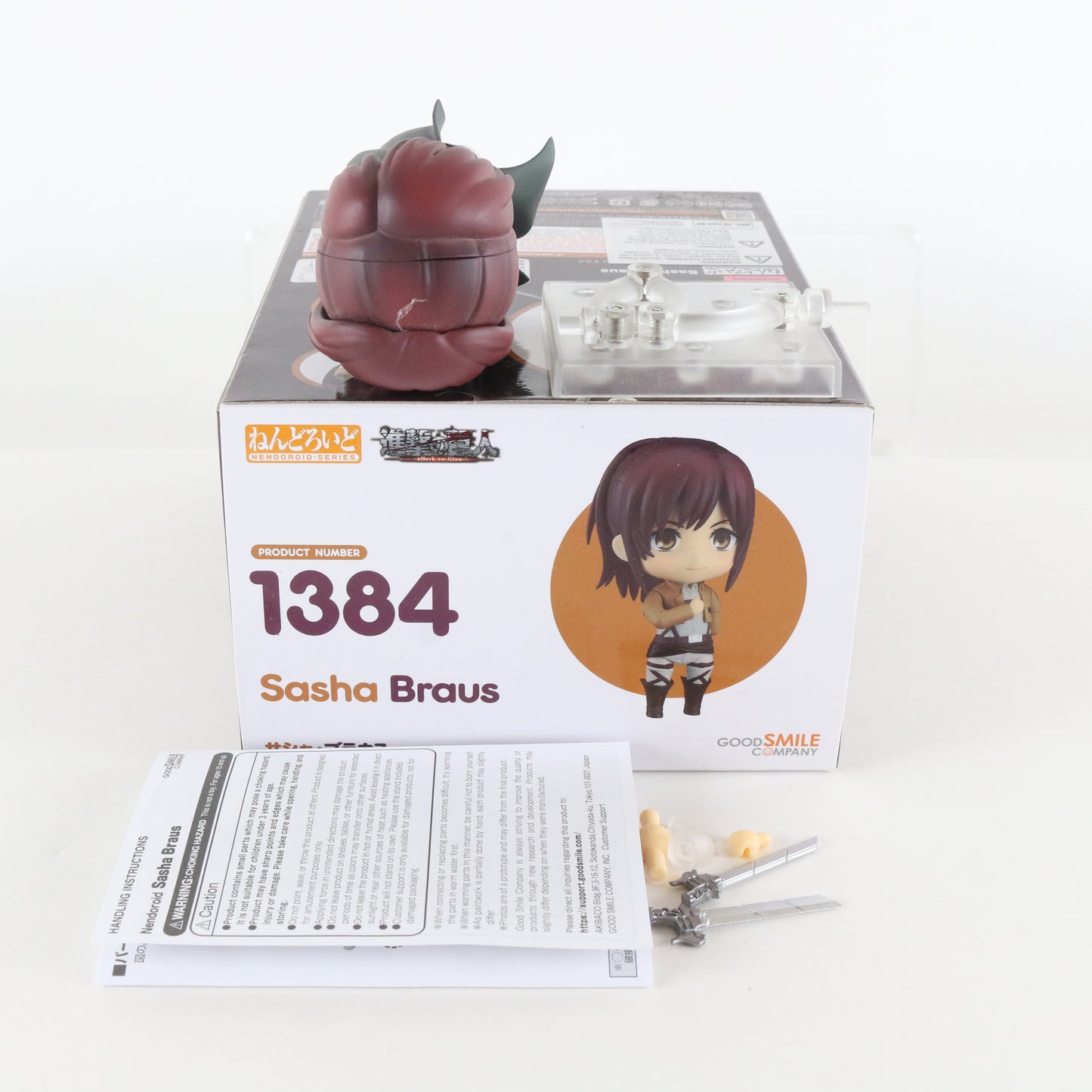 Nendoroid 1384 Sasha Braus Attack On Titan Action Figure Good Smile W/ Box