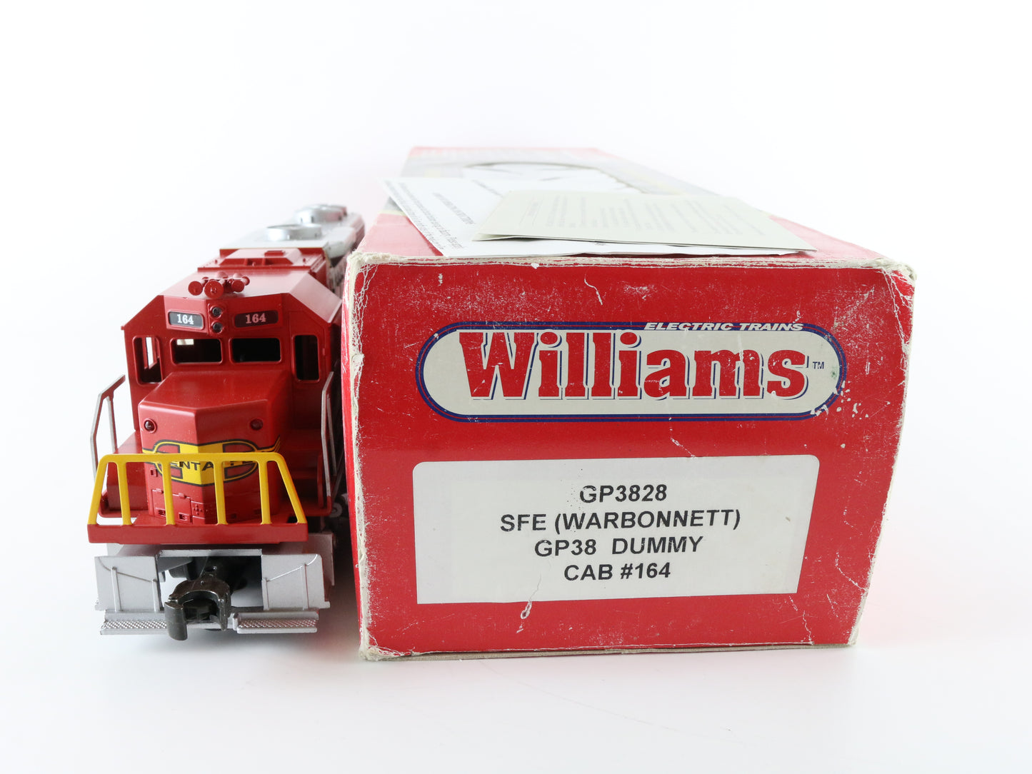Williams O GP3828 Santa Fe 164 GP38 Dummy Warbonnet Diesel Locomotive