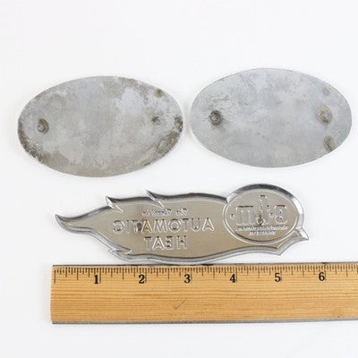 Lot Of 3 Vintage EFM Electric Furnance Emmaus PA Emblem Badges 4" 5.75" USA