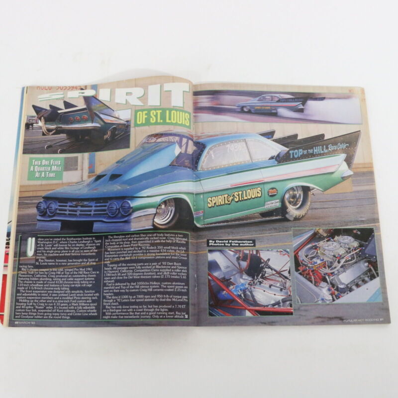 Popular Hot Rodding 8-9-10 Second Super Cars March 1993 Car Magazine