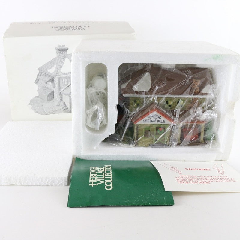 Dept 56 New England Heritage Village Bluebird Seed & Bulb Christmas 5642-1