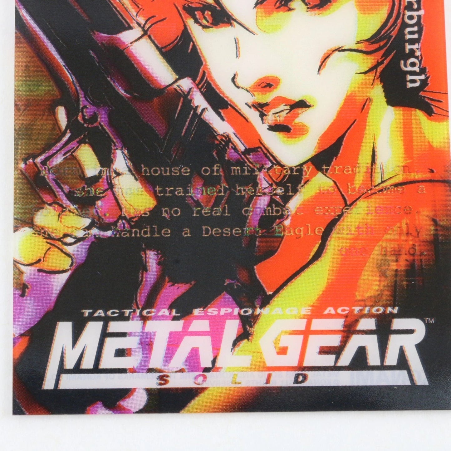 Metal Gear Solid Card 063 Meryl Silverburgh Il-9 Silver Serial 3936 Inverse Foil