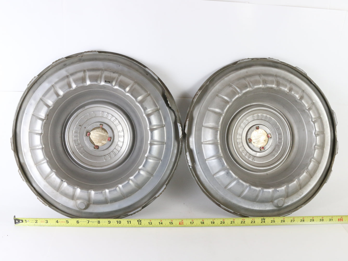 Lot Of 3 Vintage 1958-59 Cadillac Metal Wheel Hubcaps 16.5"