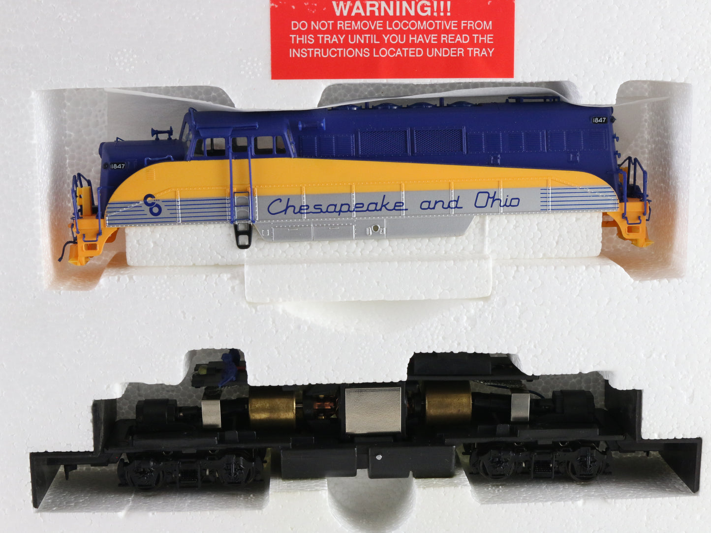 Proto 2000 HO C&O 1847 BL2 Diesel Locomotive